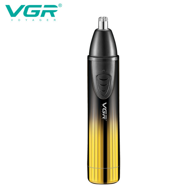 Тример 2 в 1 для носа та шейвер акумуляторний золотистий VGR V-619