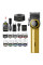 Аккумуляторная машинка для стрижки (clipper) VGR V-001 GOLD, 10 насадок, 9000 RPM, 4600 mAh, LED light, LED display