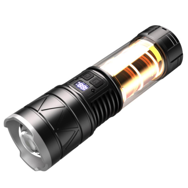 Ліхтар Li-Ion акум Type-C світильник zoom CH-5021-GT+COB