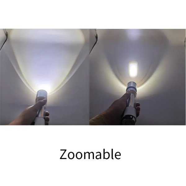 Фонарь MULTIFUNCTION КЕМПИНГ YES-666-LED(white+yellow+red), 1000LUM, Li-Ion аккум., магнит, крюк, ЗУ Type-C