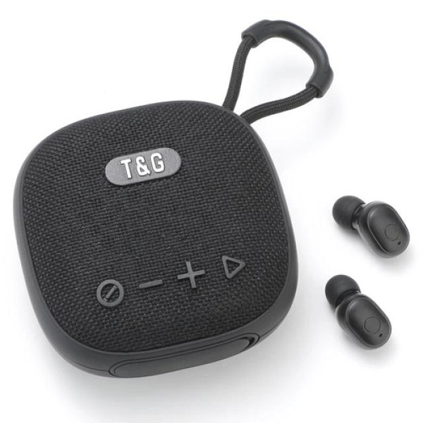 Bluetooth колонка з навушниками радіо speakerphone чорна TG813
