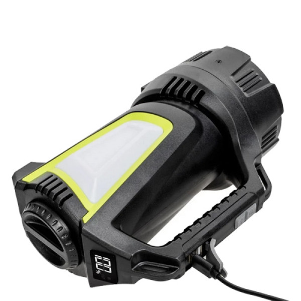 Ліхтар 4x18650 Power Bank Type-C white+red+blue Box T100A-10W+2COB