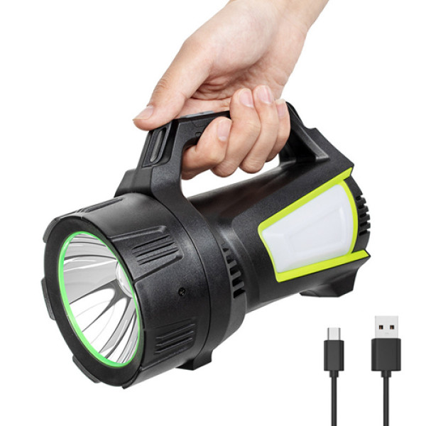 Ліхтар 4x18650 Power Bank Type-C white+red+blue Box T100A-10W+2COB