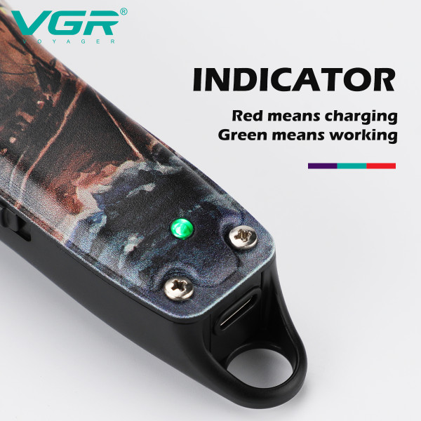 Тример акумуляторний 4 насадки індикатор зарядки VGR V-953