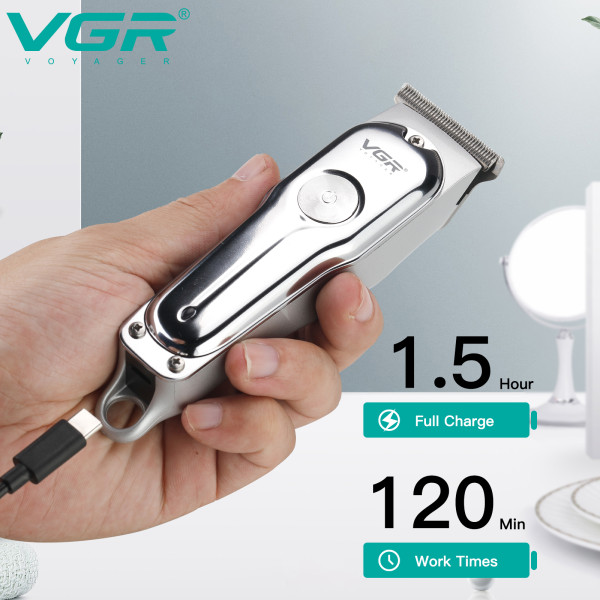 Триммер аккумуляторный 3 насадки VGR V-071