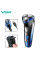 Роторна електробритва висувний триммер IPX6 LED дисплей VGR V-387