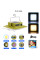 Фонарь кемпинг 229L-SMD (white+yellow), 3х18650, солн. панель, power bank, ЗУ Type-C, магнит, крюк