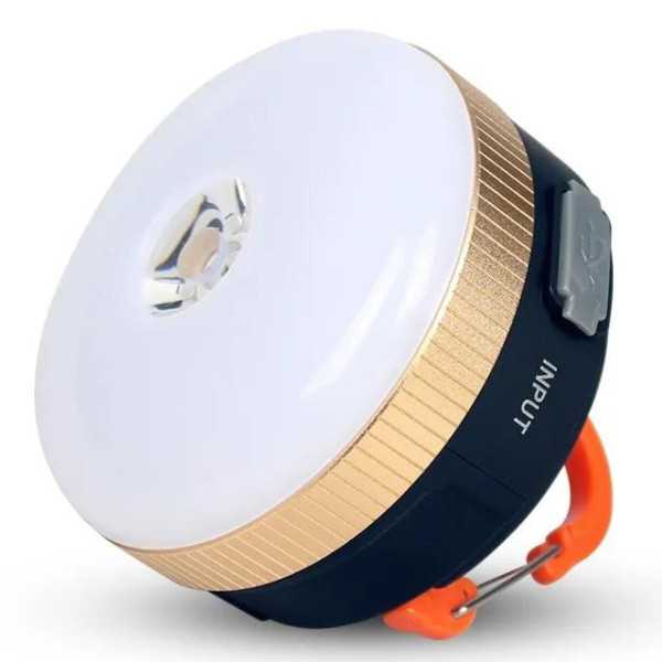 Фонарь кемпинг YD-7-7SMD(white+red), Li-Ion аккумулятор, power bank, ЗУ Type-C, магнит, крюк