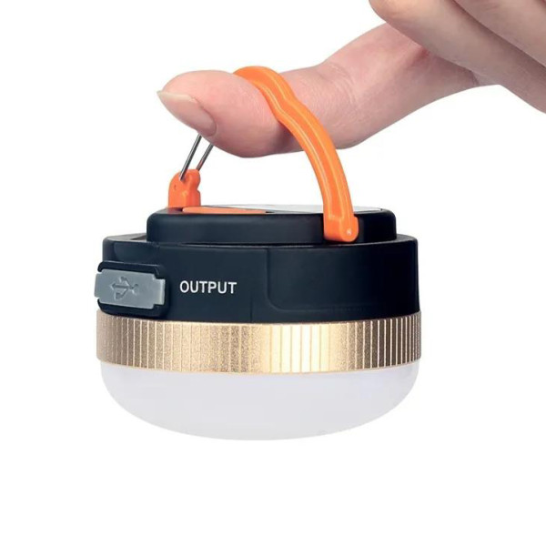 Фонарь кемпинг YD-7-7SMD(white+red), Li-Ion аккумулятор, power bank, ЗУ Type-C, магнит, крюк