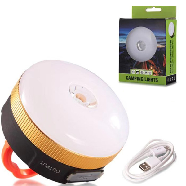 Фонарь кемпинг YD-7-7SMD(white+red), Li-Ion аккумулятор, power bank, ЗУ Type-C, магнит, крюк