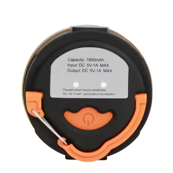 Фонарь кемпинг YD-7-7SMD(white+red), Li-Ion аккумулятор, power bank, ЗУ Type-C, магнит, крюк