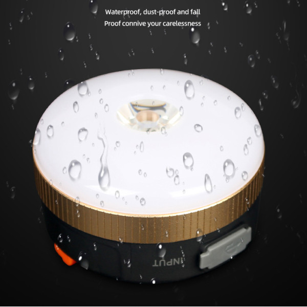 Фонарь кемпинг YD-7-7SMD(white+red), Li-Ion аккумулятор, power bank, ЗУ Type-C, магнит, крюк