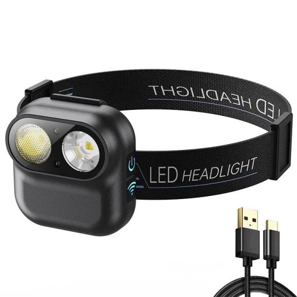 Ліхтар Li-Ion акум Type-C датчик руху магніт кліпсу W809-2XTE