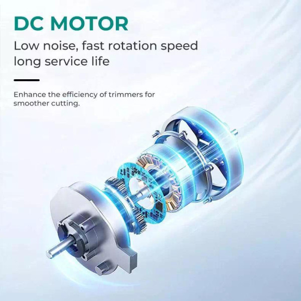 Тример акумуляторний 5 насадок LED дисплей золотистий 7000 RPM VGR V-935