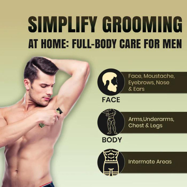 Тример акумуляторний 4 насадки LED дисплей 7000 RPM VGR V-954