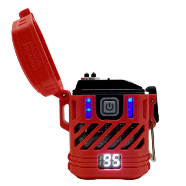 Ліхтар Li-Ion акум Type-C запальничка індикація заряду 2LED MULTIFUNCTIONAL D53-2LED