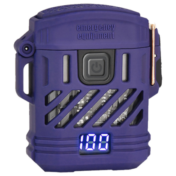 Ліхтар Li-Ion акум Type-C запальничка індикація заряду 2LED MULTIFUNCTIONAL D53-2LED