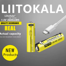 Акумулятор AA, LiitoKala USB-T36 1.5V, 3600mAh, ОРИГІНАЛ
