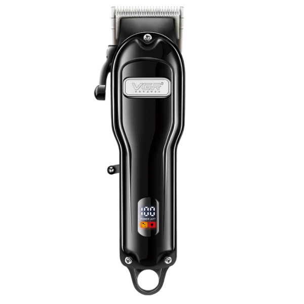 Машинка для стрижки акумуляторна 6 насадок LED дисплей VGR V-256