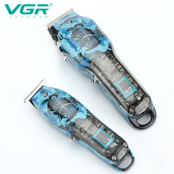 Комплект для стрижки 3 в 1 акумуляторна машинка триммер та шейвер VGR V-645