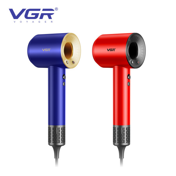 Фен професійний червоний 3 рівні обдування 4 рівні температури 1600 Вт 110000 RPM VGR V-445