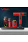 Комплект для стрижки 4 в 1 машинка триммер електробритва та фен VGR STEPLERSS PRO 4 IN 1 Red