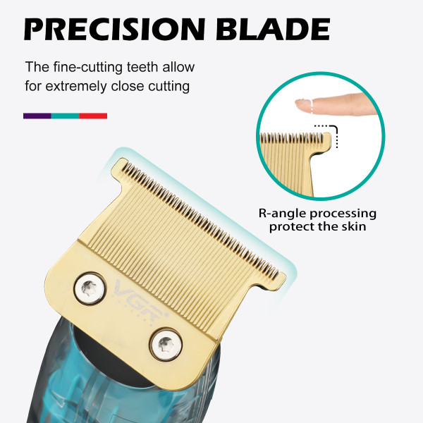 Тример акумуляторний Professional 4 насадки LED дисплей VGR V-961