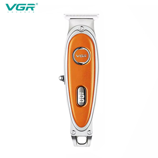 Тример акумуляторний 3 насадки LED дисплей помаранчевий VGR V-263