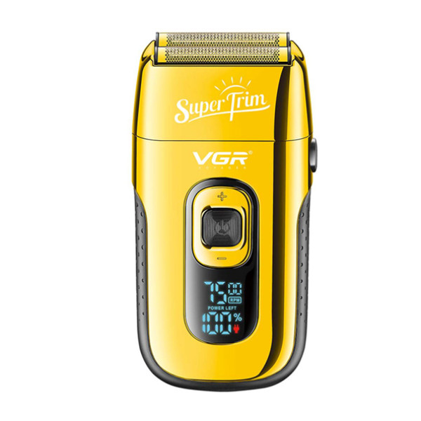 Електробритва шейвер подвійне лезо триммер LED дисплей Gold VGR V-332