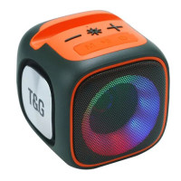 Bluetooth колонка radio speakerphone RGB подсветка зеленая TG359