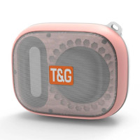 Bluetooth колонка IPX7 радио speakerphone розовая TG394