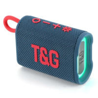 Bluetooth колонка радіо speakerphone RGB підсвічування синє TG396