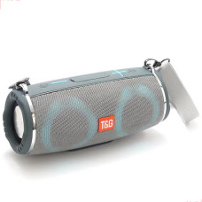 Bluetooth колонка радіо speakerphone RGB підсвічування сіре TG642