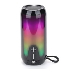 Bluetooth колонка радіо speakerphone RGB підсвічування чорне TG651