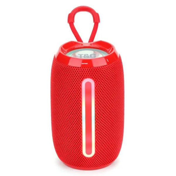 Bluetooth колонка радіо speakerphone RGB підсвічування червоне TG653