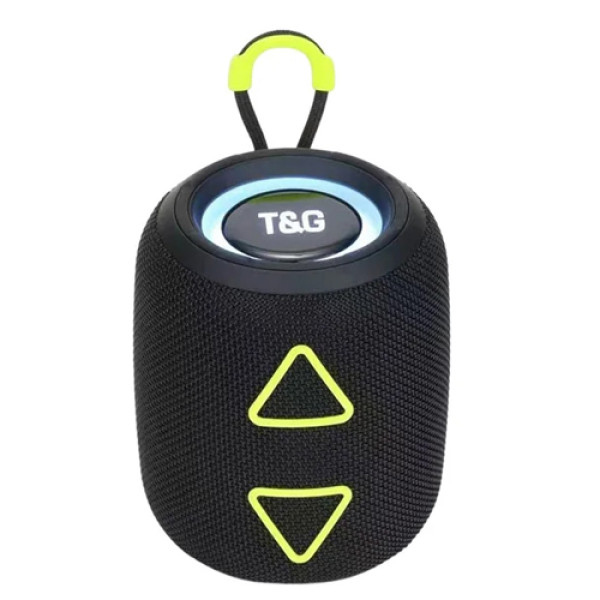 Bluetooth колонка радіо speakerphone RGB підсвічування чорне TG655