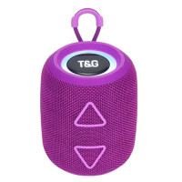 Bluetooth колонка радіо speakerphone RGB підсвічування фіолетове TG655