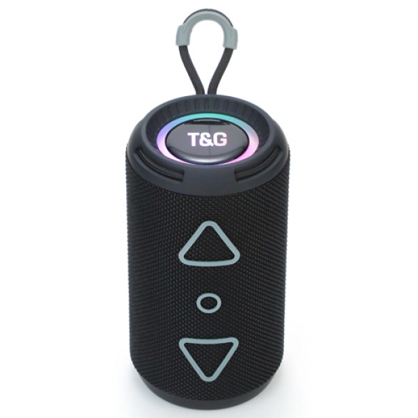 Bluetooth колонка радіо speakerphone RGB підсвічування чорне TG656