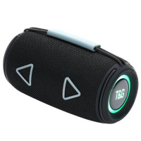 Bluetooth колонка радио speakerphone RGB подсветка черная TG657