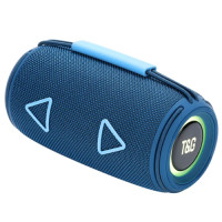 Bluetooth колонка радіо speakerphone RGB підсвічування синє TG657