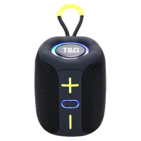 Bluetooth колонка радио speakerphone RGB подсветка черная TG658
