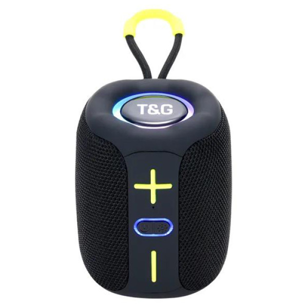 Bluetooth колонка радіо speakerphone RGB підсвічування чорне TG658