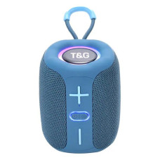 Bluetooth колонка радіо speakerphone RGB підсвічування синє TG658