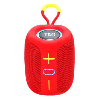 Bluetooth колонка радіо speakerphone RGB підсвічування червоне TG658