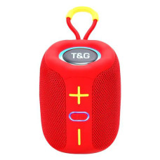 Bluetooth колонка радіо speakerphone RGB підсвічування червоне TG658