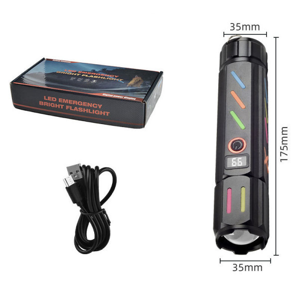 Ліхтар 1x18650 Power Bank Type-C білий лазер zoom Box NIGHT VISION FLUORESCENCE 530