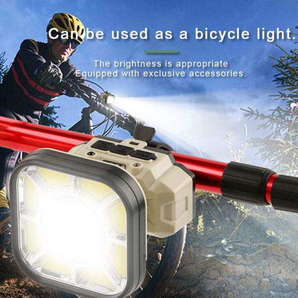 Ліхтар 1x18650 Type-C датчик руху велокріплення 826XS-XPE+8COB