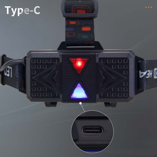 Ліхтар 2x18650 Type-C потужний zoom Box CT012-2R-TG