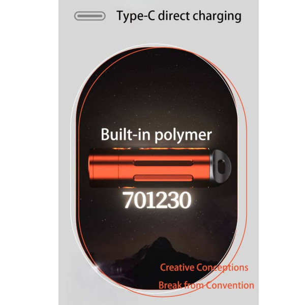 Фонарь AK205-TG Li-Ion аккумулятор ЗУ Type-C zoom Box