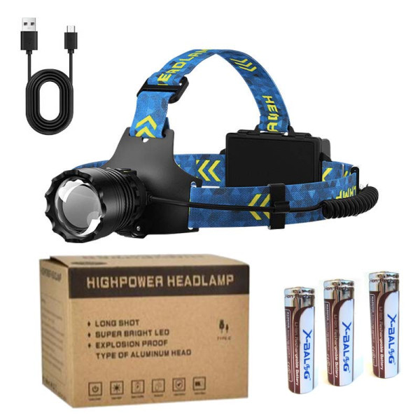 Ліхтар 3x18650 Power Bank Type-C zoom Box BL-25CC-P360